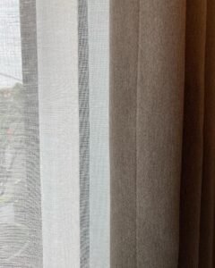 contoh gambar gorden kain linen, gorden hotel, gorden butik