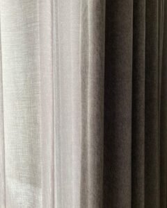 contoh gambar gorden kain linen, gorden hotel, gorden butik