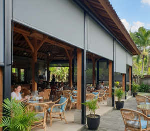 Distributor Jipproll Blind Otomatis Aneka Sinar Abadi melayani Zip Screen untuk Kafe