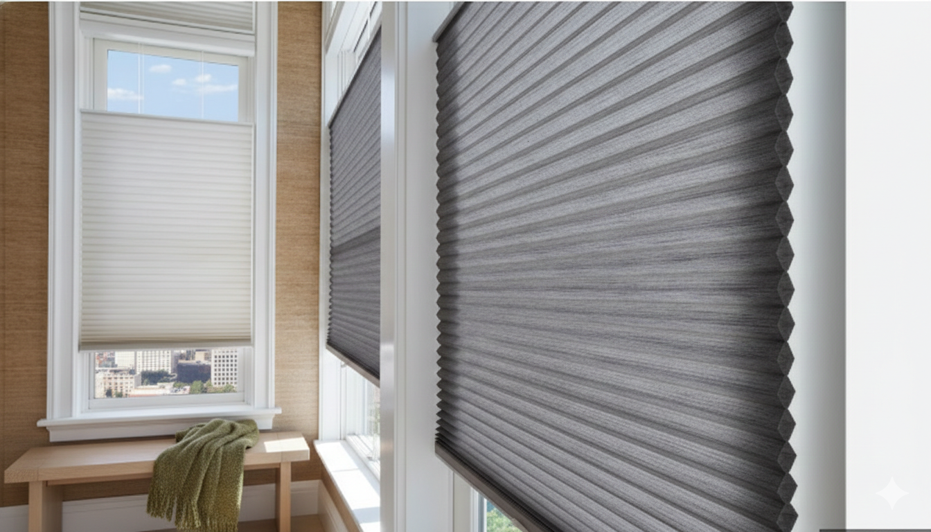 produk dari Supplier Honeycomb Blind untuk Tirai Kamar Tidur Apartemen Mewah