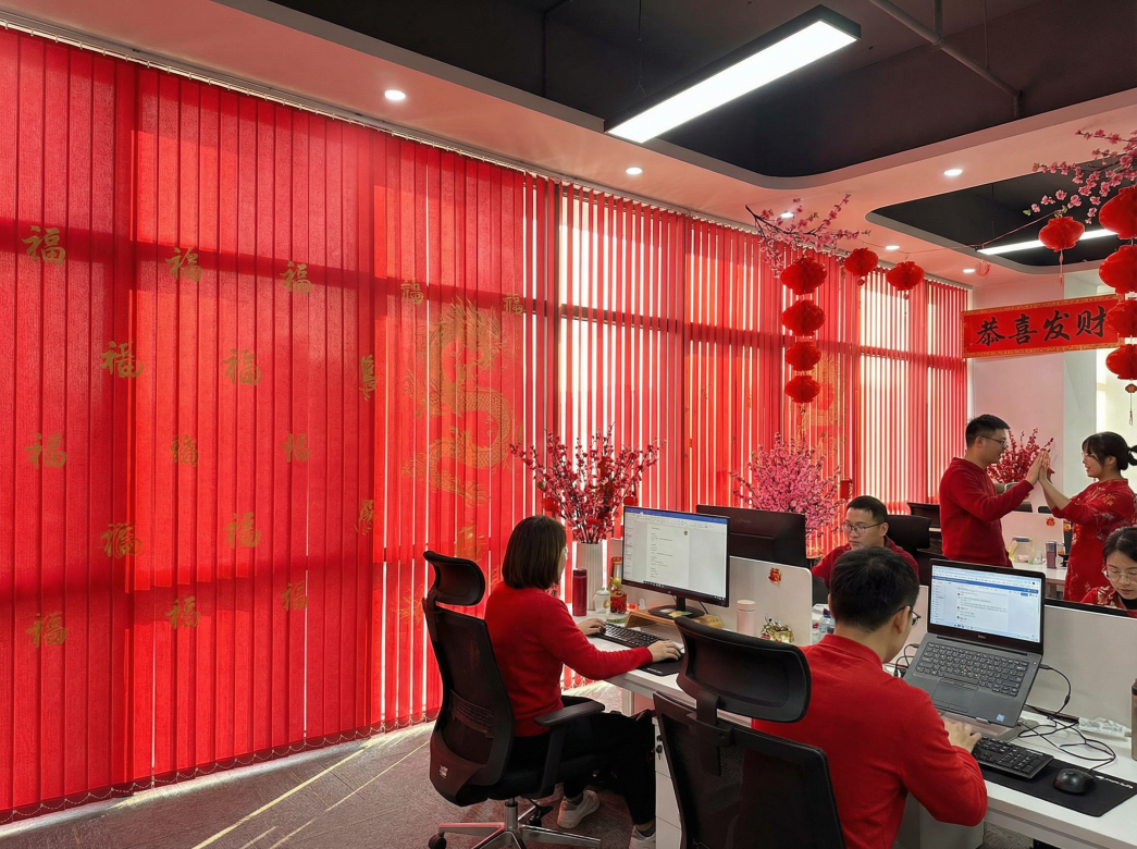 contoh gambar gorden imlek elegan vertical blind kantor