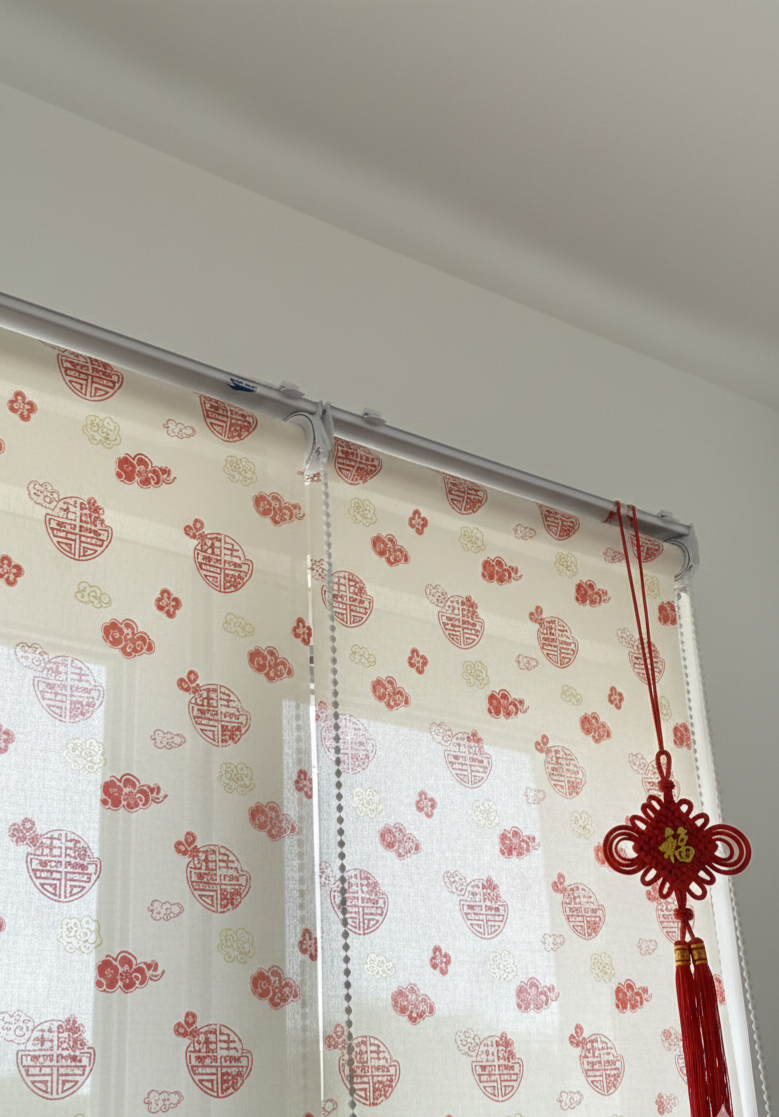 contoh gambar roller blind modern interior imlek