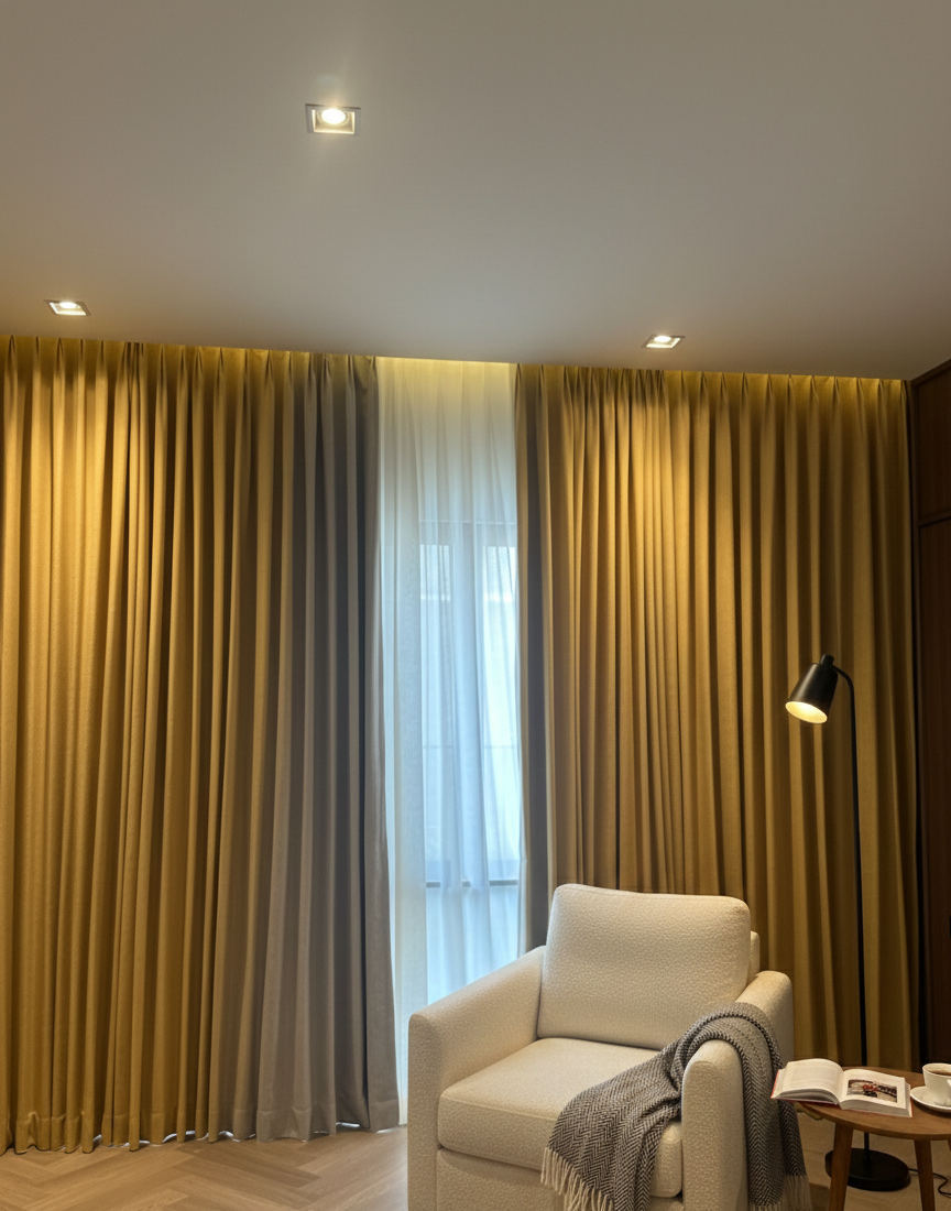 gambar gorden pleated modern