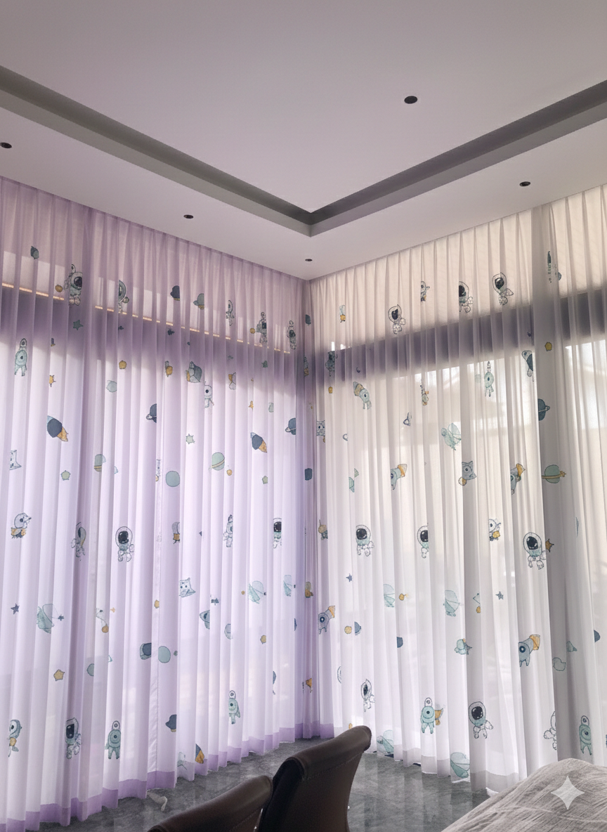 gambar gorden sheer bermotif