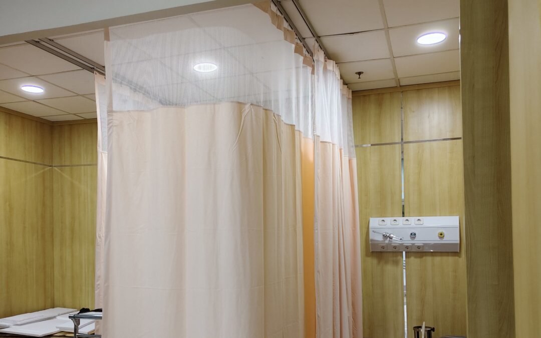 Harga Gorden Klinik Umum, Paket Pengadaan Tirai Rel Lengkung untuk Ruang Rawat