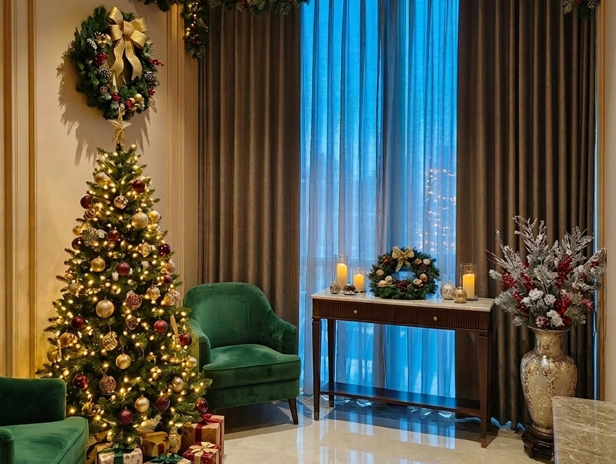 Vendor Dekorasi Natal Hotel, Pengadaan dekorasi Interior Festive