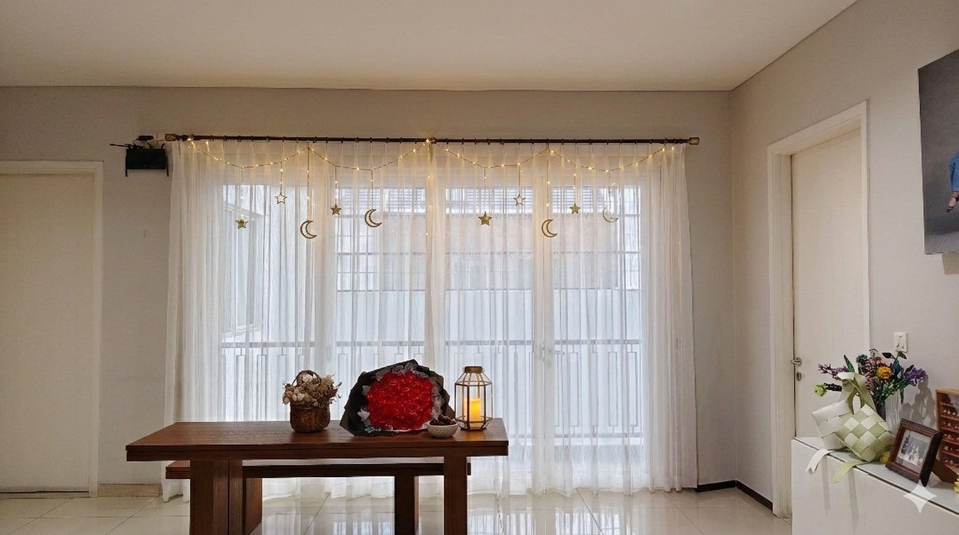 contoh gambar gorden vitrase