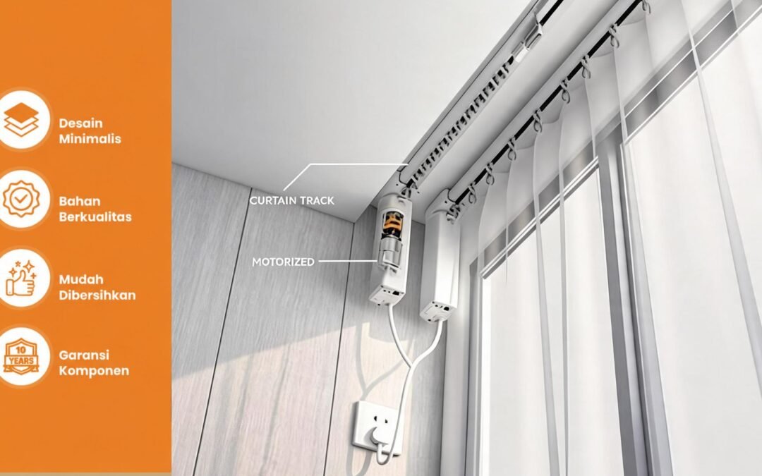 Aneka Sinar Abadi Jual NOVO Electric Curtain Track Paket Rel Gorden Otomatis Terbaik