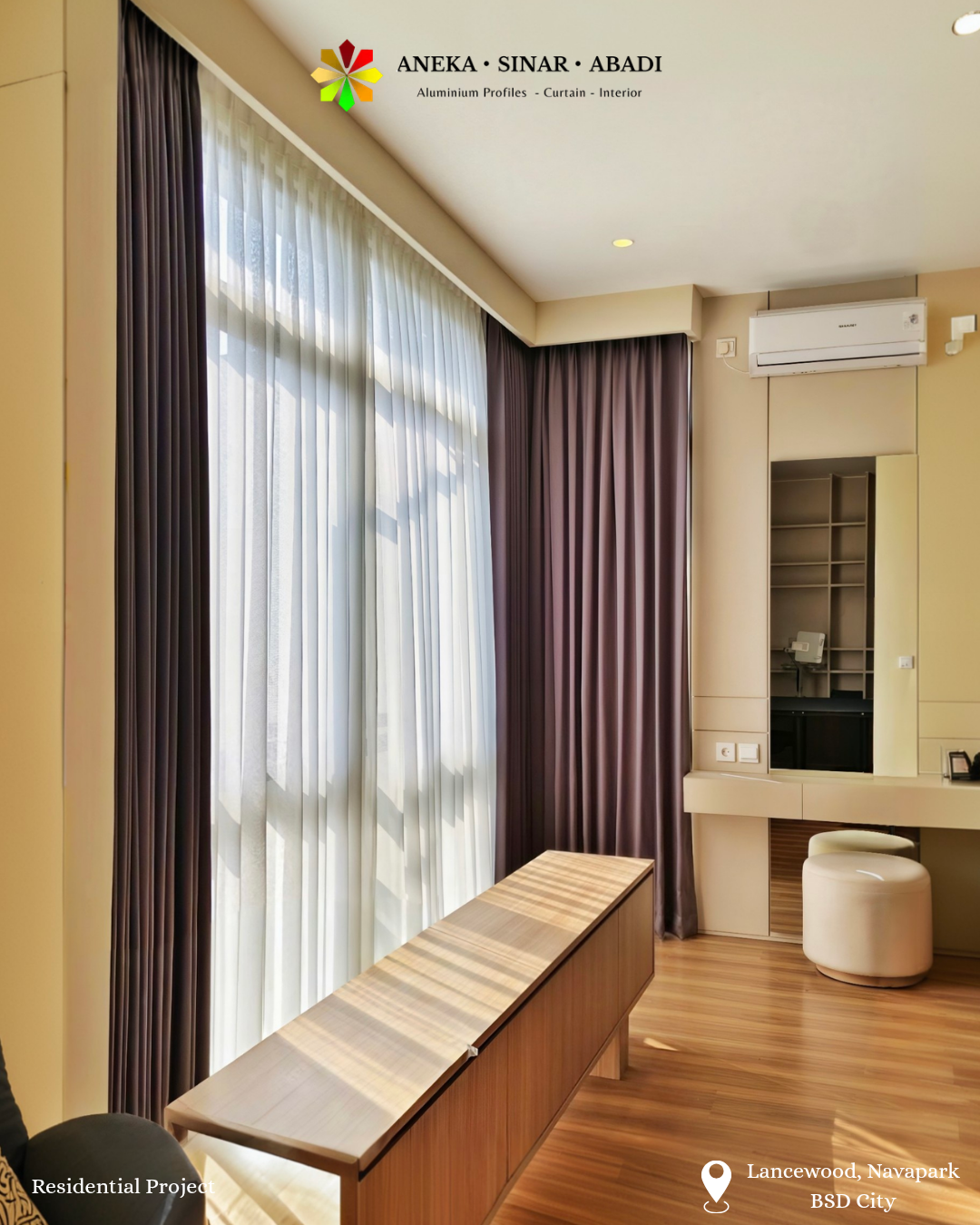Jual Gorden Quinn Premium Terbaik Warna Terlengkap 29 gorden apartemen, gorden rumah mewah, gorden residence