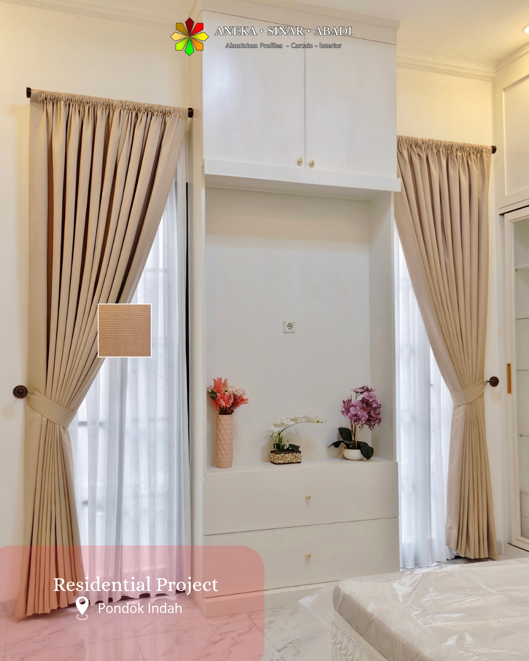 Jual Gorden Quinn Premium Terbaik Warna Terlengkap 25 Gorden Pondok Indah Residence Jakarta